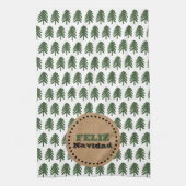 フェリモダンズ・ナビダッドのクリスマスツリー キッチンタオル (縦)