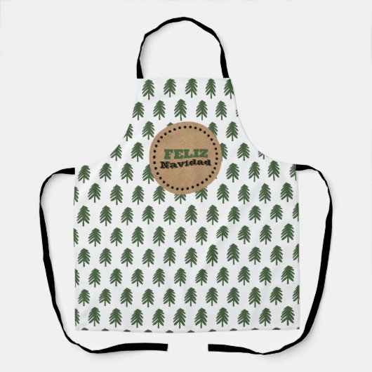 フェリモダンズ・ナビダードクリスマスツリー エプロン (正面)