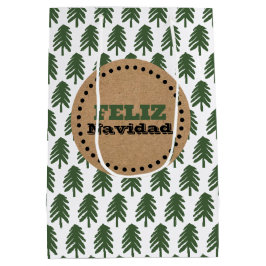 フェリモダンズ・ナビダードクリスマスツリー ミディアムペーパーバッグ