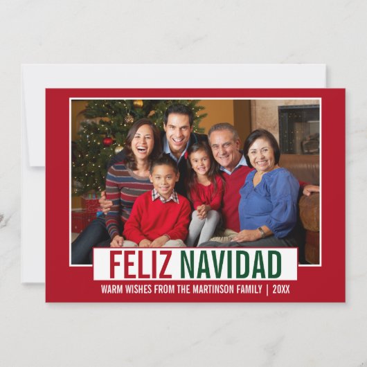 フェリモダンズ・ナヴィダッド家族写真赤 シーズンカード (正面)