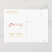 フェリモダンズ・ナヴィダッド金箔スワッシュホリデー写真 シーズンポストカード (裏面)