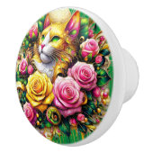 フェリンアミッドア鮮やかフローラ開花 セラミックノブ (右)