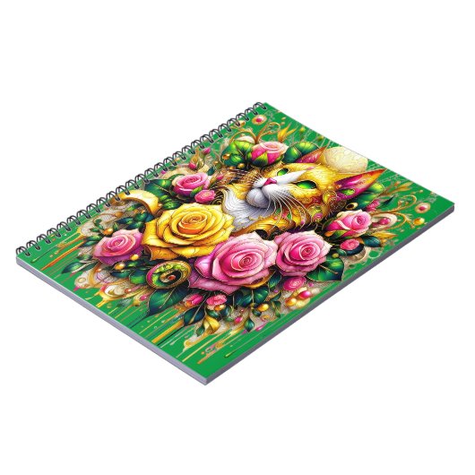 フェリンアミッドア鮮やかフローラ開花 ノートブック (左側)