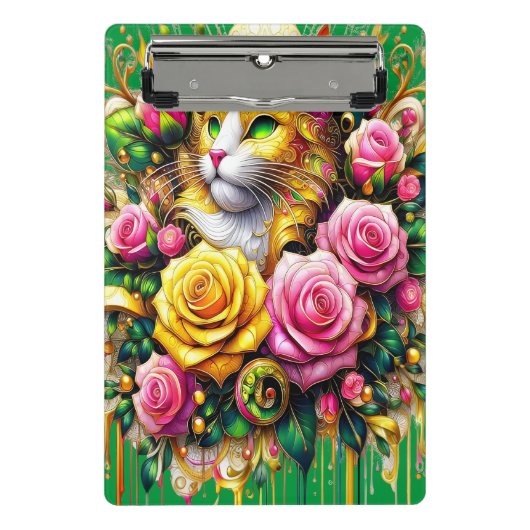 フェリンアミッドア鮮やかフローラ開花 ミニクリップボード (正面)