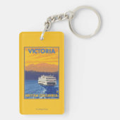 フェリーおよび山-ビクトリア、紀元前にカナダ キーホルダー (裏面)