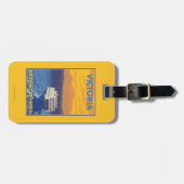 フェリーおよび山-ビクトリア、紀元前にカナダ ラゲッジタグ (正面横)