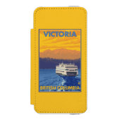 フェリーおよび山-ビクトリア、紀元前にカナダ INCIPIO iPhoneウォレットケース (フォリオ 正面)