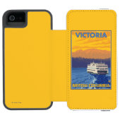 フェリーおよび山-ビクトリア、紀元前にカナダ INCIPIO iPhoneウォレットケース (フォリオオープン)