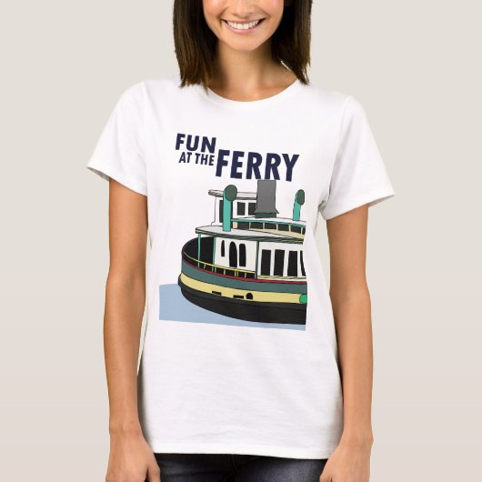 フェリーでの楽しみ 旅行 Tシャツ (正面)