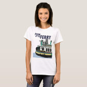 フェリーでの楽しみ 旅行 Tシャツ (正面フル)