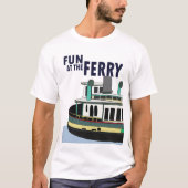 フェリーで楽しむ旅 Tシャツ (正面)