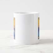 フェリーとマウンテンズ-ビクトリア（BCカナダ） ジャンボコーヒーマグカップ (正面)