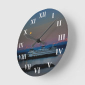フェリーとムーンウォール時計 ラウンド壁時計 (傾斜)