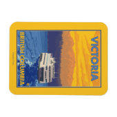 フェリーと山 – ビクトリア,カナダ マグネット (横)