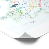 フェリーの地図 ポスター (角)