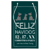 フェリーズ・ナビドッグスペインのスタイル・クリスマス スモールペーパーバッグ (裏面)