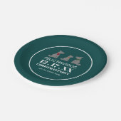 フェリーズ・ナビドッグスペインのスタイル・クリスマス ペーパープレート (アングル)