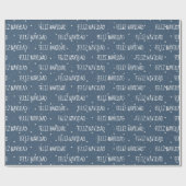 フェリーズ・ナヴィダッドと星オンブルー ラッピングペーパー (フラット)