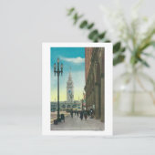 フェリータワーを見せるStの低市場の眺め ポストカード (スタンド正面)