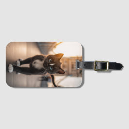 フェリーニはタワーブリッジを散策：ロンドンの尾 ラゲッジタグ