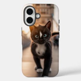 フェリーニはタワーブリッジを散策：ロンドンの尾 iPhone 16ケース