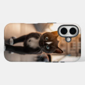 フェリーニはタワーブリッジを散策：ロンドンの尾 Case-Mate iPhoneケース (裏面 (横))