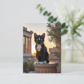 フェリーニはパルテノン神殿を訪れる：ギリシャのオデッセイ シーズンポストカード (スタンド正面)