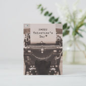 フェリーニ キャット タイピング ハッピー バレンタイン デー - シーズンポストカード (スタンド正面)