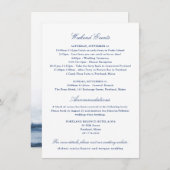 フェリーボート運行スケジュール 結婚式 挿入カード エンクロージャーカード (正面/裏面)