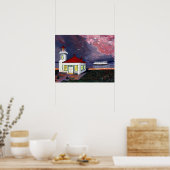 フェリー付き灯台 ポスター (キッチン)