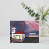 フェリー付き灯台 ポストカード (スタンド正面)