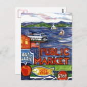 フェリー付き路地 ポストカード (正面/裏面)