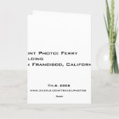 フェリー建物グリーティングカード カード (裏面)