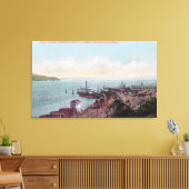 フェリー着地と北の空中表示 キャンバスプリント (インサイチュ (リビング))