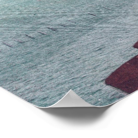 フェリー着地と北の空中表示 ポスター (角)