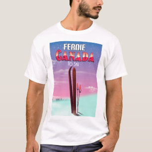 フェリー・カナダのスキー旅行ポスター。 Tシャツ