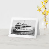 フェリーAstoriaの写真のAstoria、オレゴンの眺め カード (黄色い花)