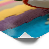 フェルカラフルトされたテディベア ポスター (コーナー)