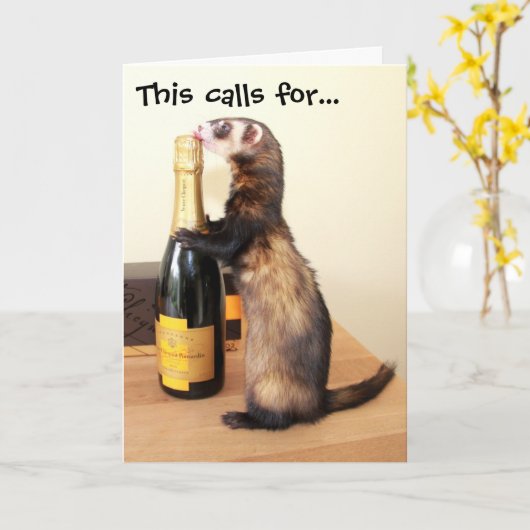 フェルティお祝い カード (黄色い花)