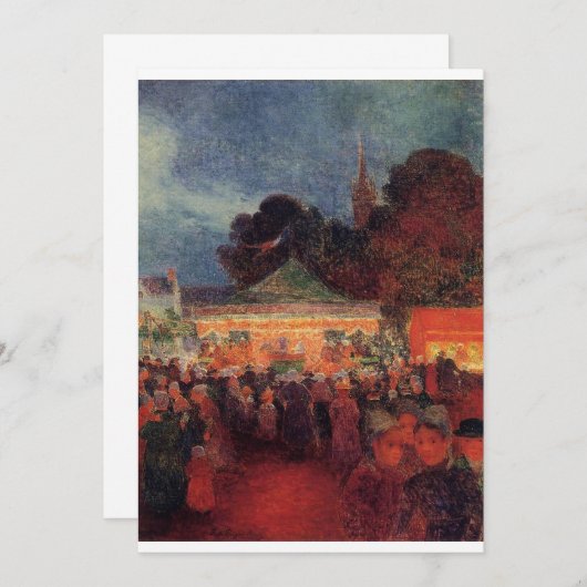 フェルディナンドデュプイガウドーカーニバルアットナイトインル 招待状 (正面/裏面)