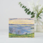 フェルディナンドホドラーレイクジュネーブオン夕べ ポストカード (スタンド正面)