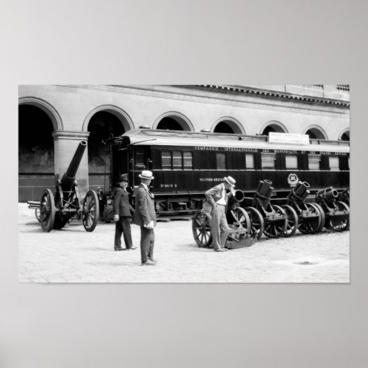 フェルディナンド・フォック鉄道車両 – WWI休戦車 ポスター (正面)