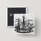 フェルディナンド・マゼランのボート「Victoria 缶バッジ (正面&裏面)