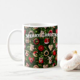 フェルトのおもちゃのクリスマスツリー コーヒーマグカップ