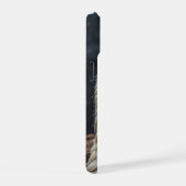 フェルトの鳥の肖像 iPhone 15ケース (右側面)