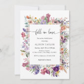 フェルトインラブブライダルシャワーフローラ春ガーデン 招待状 (正面)
