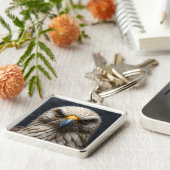 フェルトバードポートレート キーホルダー (側面)