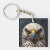 フェルトバードポートレート キーホルダー (正面)
