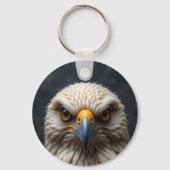 フェルトバードポートレート キーホルダー (正面)