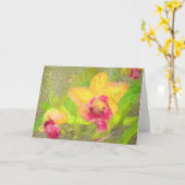 フェルトラン カード (黄色い花)